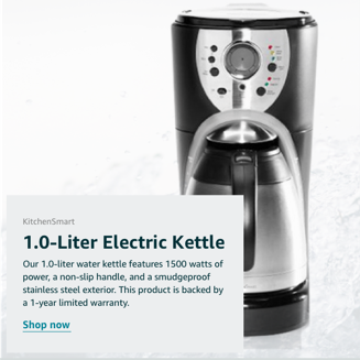 un esempio di immagine con testo presa da un brand store amazon